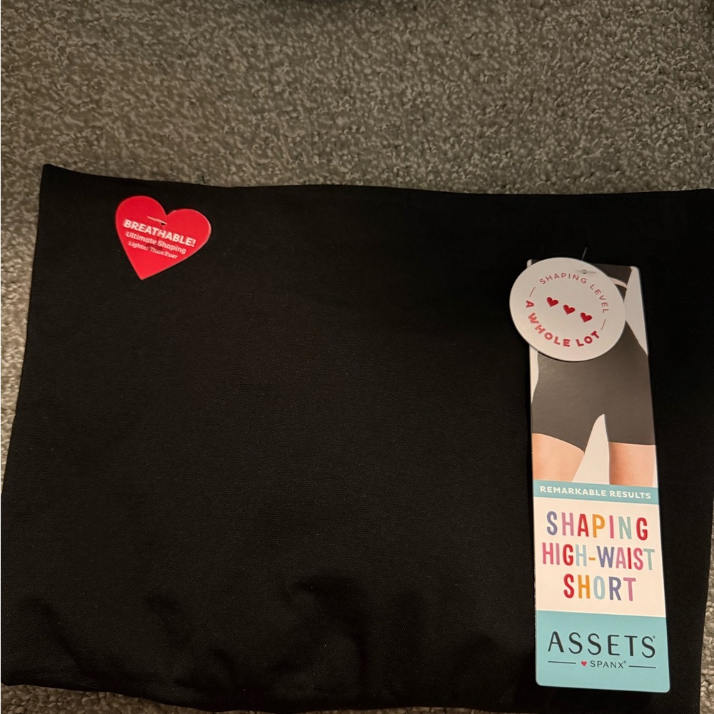Assets By Spanx Black High-Waist Shaping Short